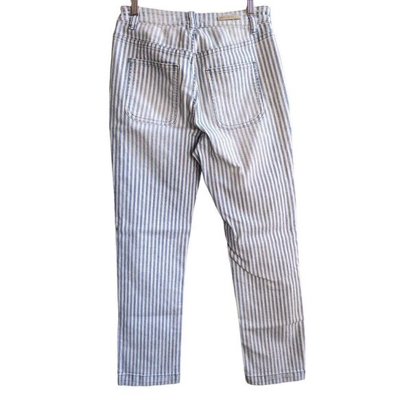 Anthropologie Pilcro and the letterpress high rise timeless railroad striped ank - Picture 3 of 10